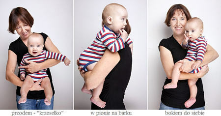 Jak podnosić i nosić niemowlę.