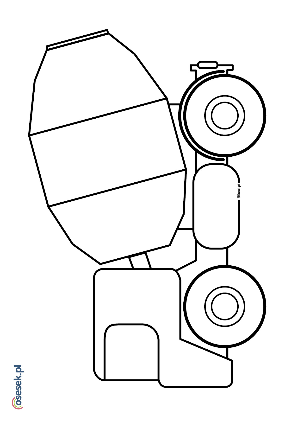 Traktor Kolorowanka Dla Dzieci Do Druku Osesek Pl