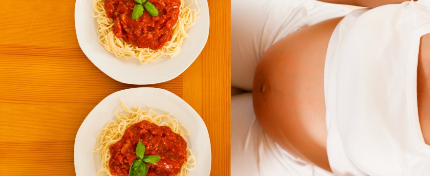 niezdrowe jedzenie w ciąży otyłe dziecko